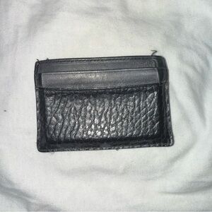 MCM Textured Black Card Holder